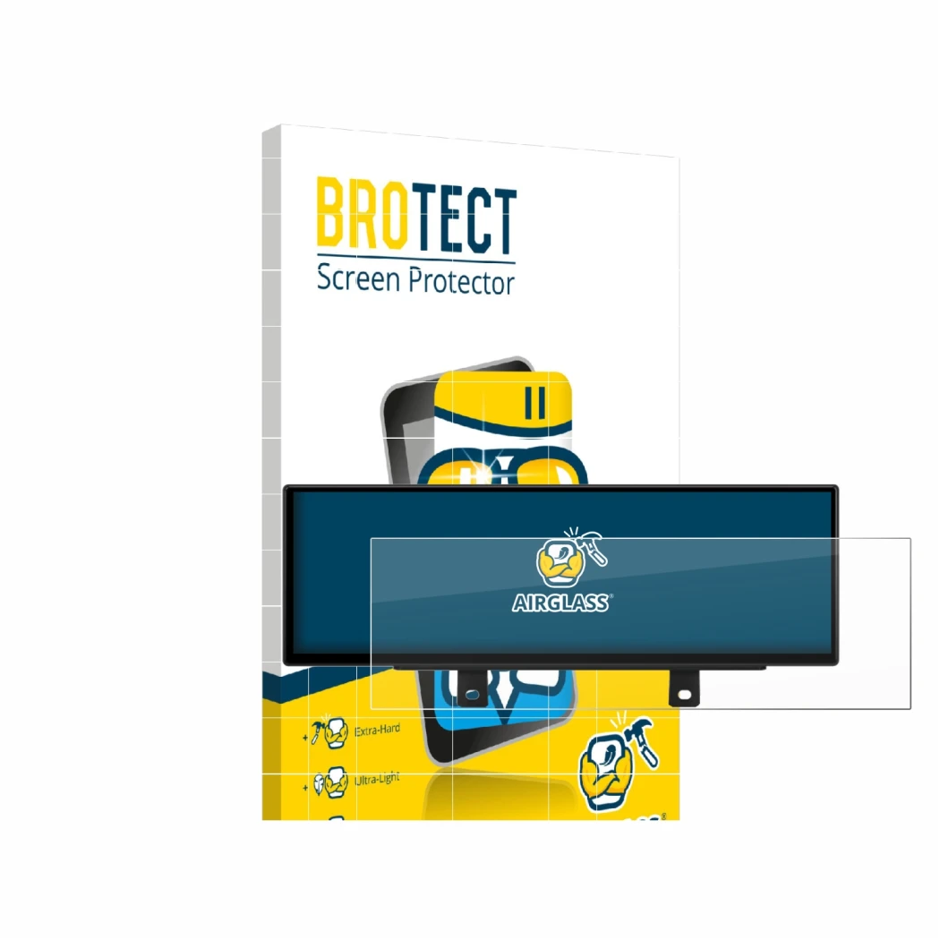Face avant d’un emballage produit avec le logo de la marque BROTECT. À côté, l’appareil Xtrons QLB42THNBR est représenté avec