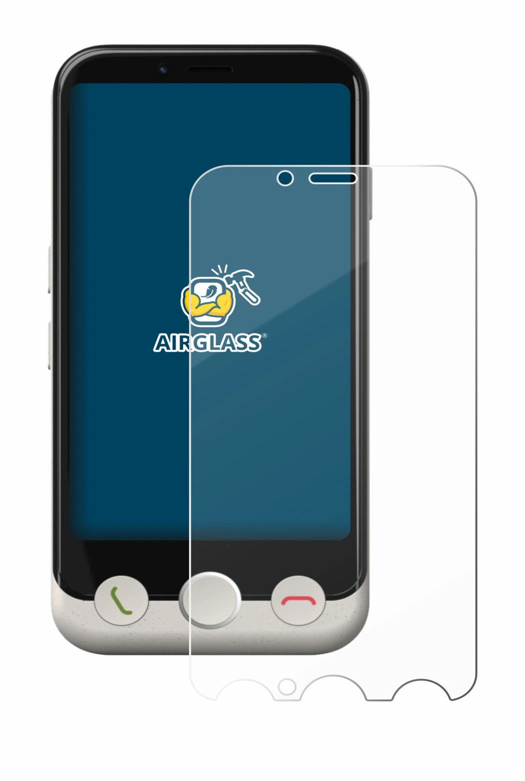 Image de l'appareil Doro Aurora A10 avec une grande variété de protections d'écran.