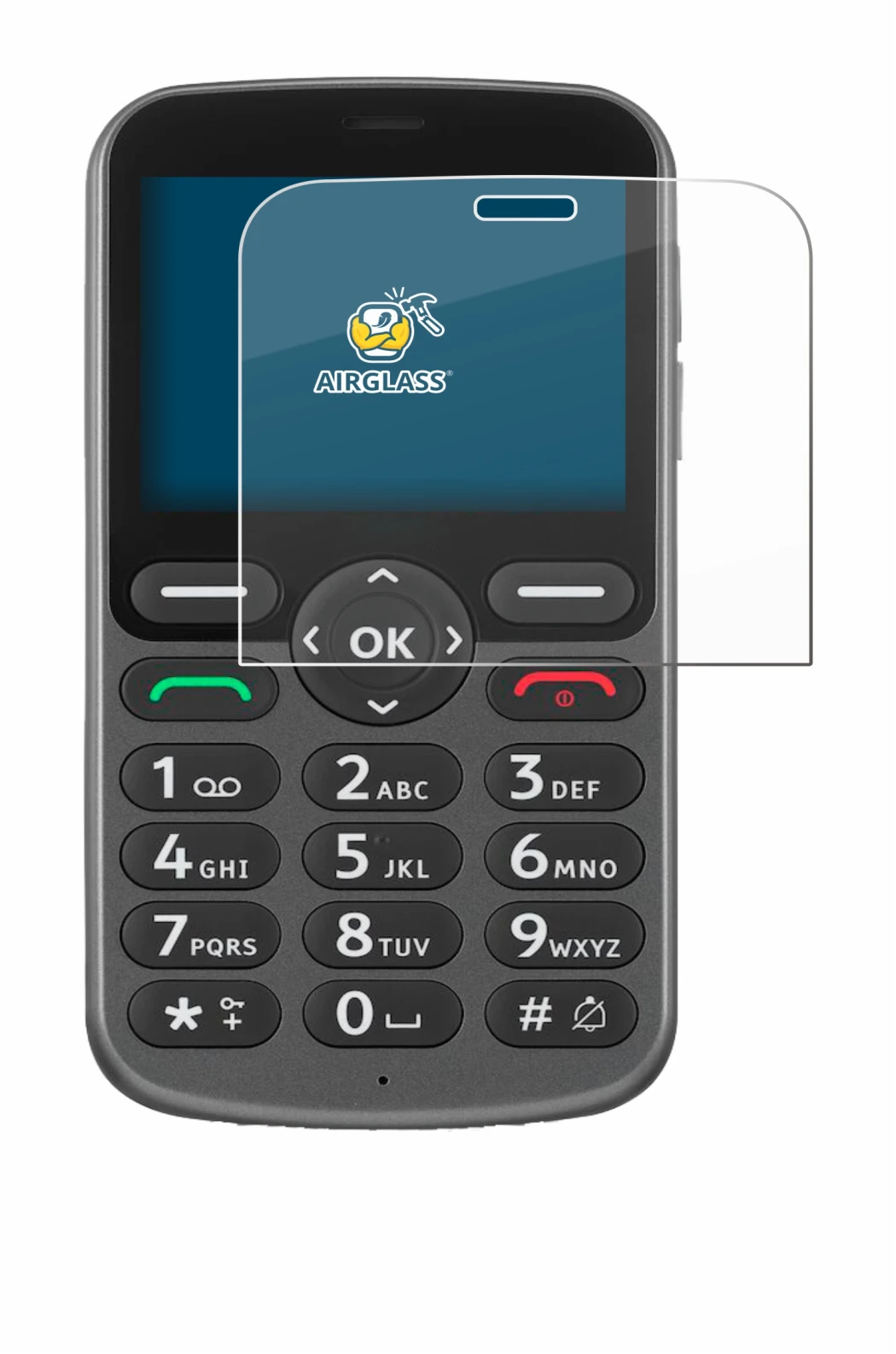 Image de l'appareil Doro 1380 avec une grande variété de protections d'écran.