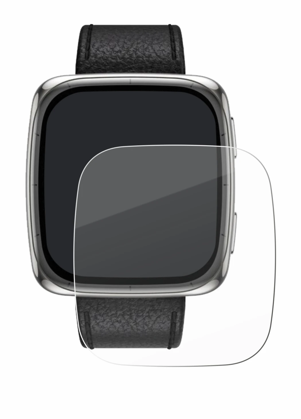 Image de l'appareil Amazfit Active 2 (rectangulaire) avec une grande variété de protections d'écran.