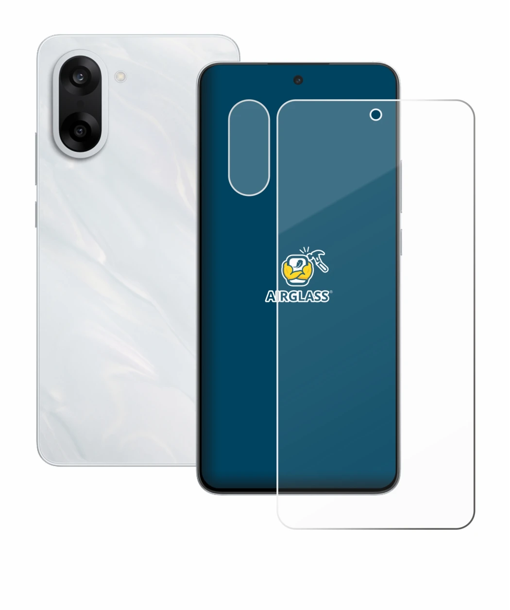 Image de l'appareil OnePlus Nord CE 5 (Avant+Caméra) avec une grande variété de protections d'écran.