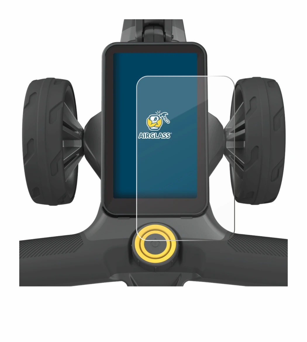 Image de l'appareil PowaKaddy CT12 GPS avec une grande variété de protections d'écran.