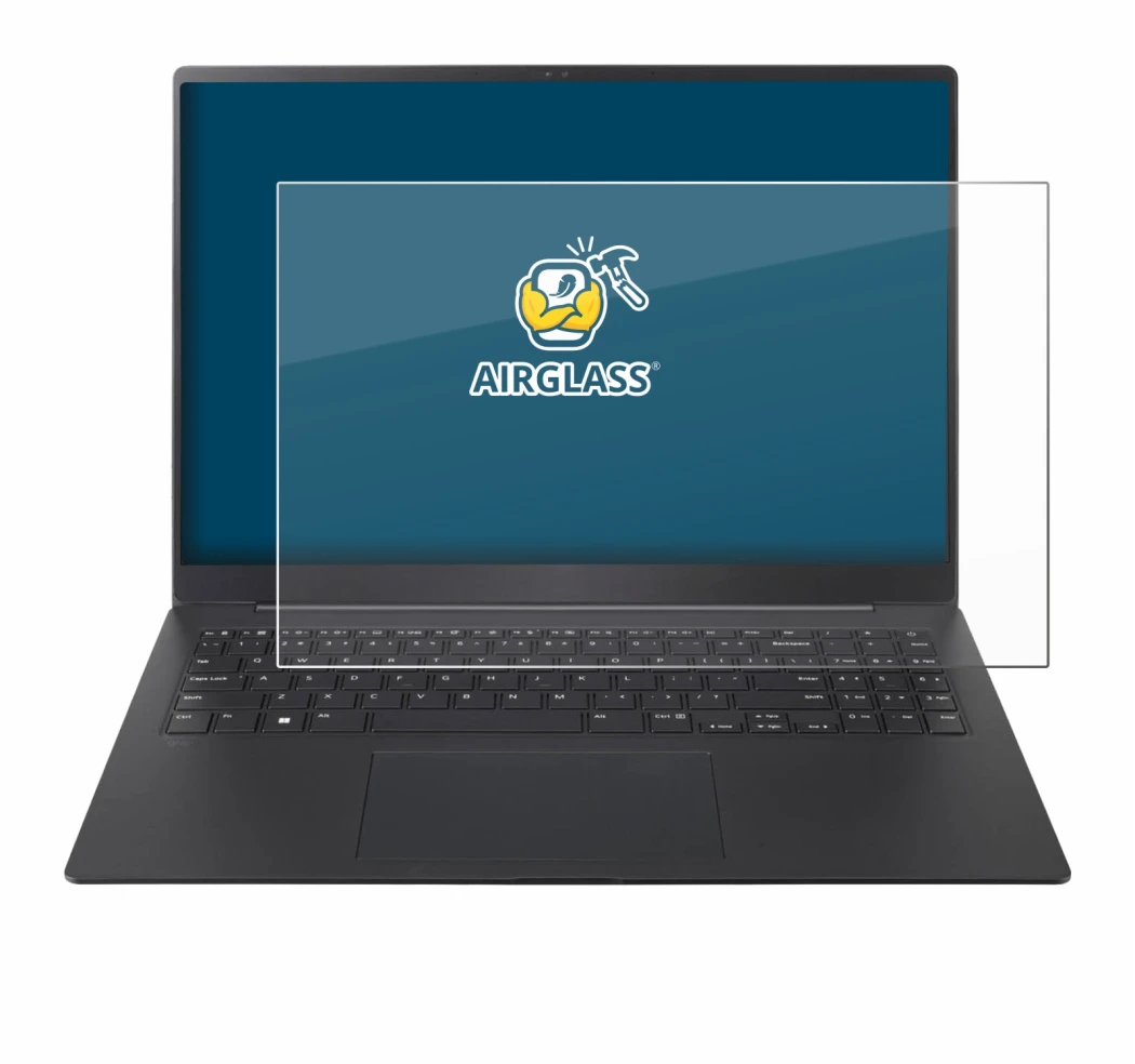 Image de l'appareil LG gram Pro 16 2025 avec une grande variété de protections d'écran.