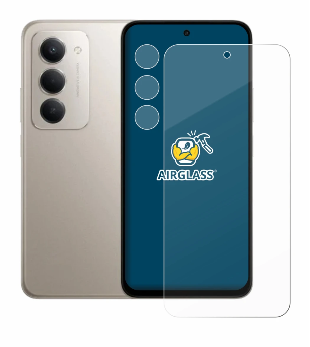 Image de l'appareil Xiaomi Redmi 15 (Avant+Caméra) avec une grande variété de protections d'écran.