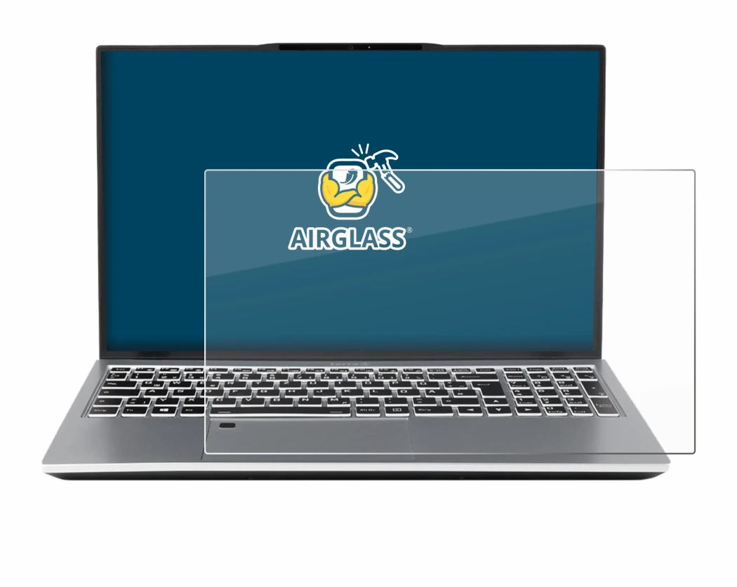 Image de l'appareil terra Mobile 1551R i7 1355U W11P avec une grande variété de protections d'écran.