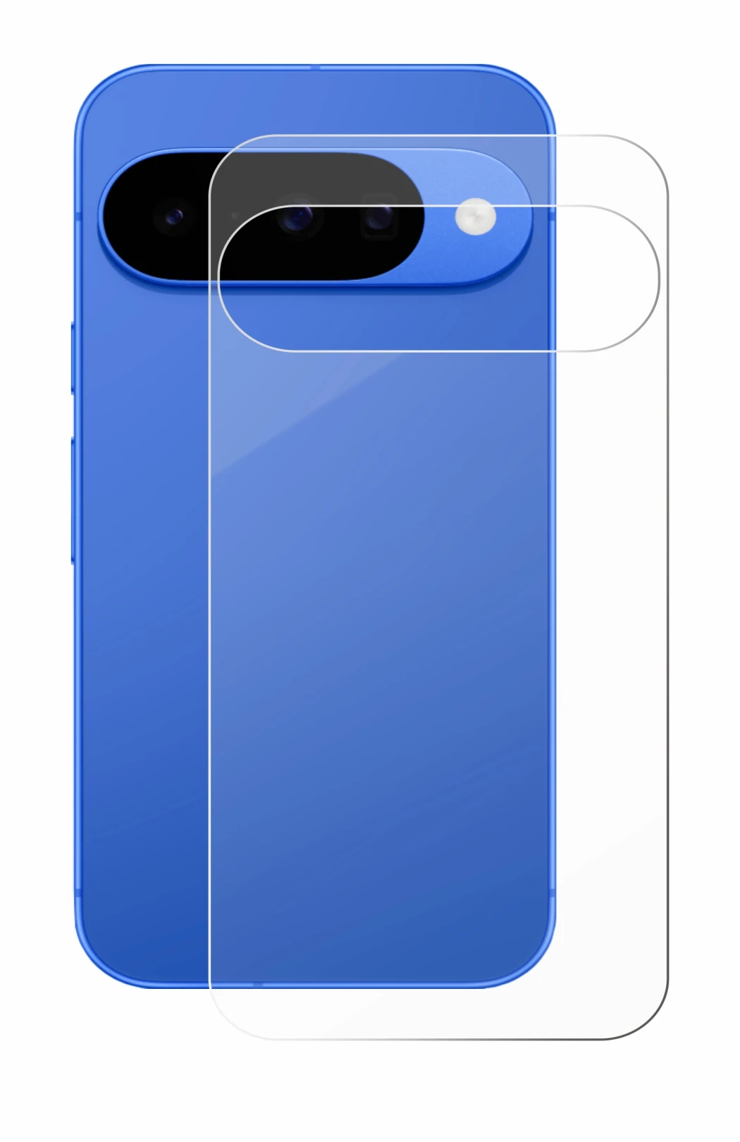 Image de l'appareil Google Pixel 10 (Arrière) avec une grande variété de protections d'écran.