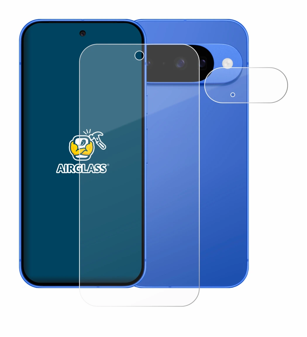 Image de l'appareil Google Pixel 10 (Avant+Caméra) avec une grande variété de protections d'écran.