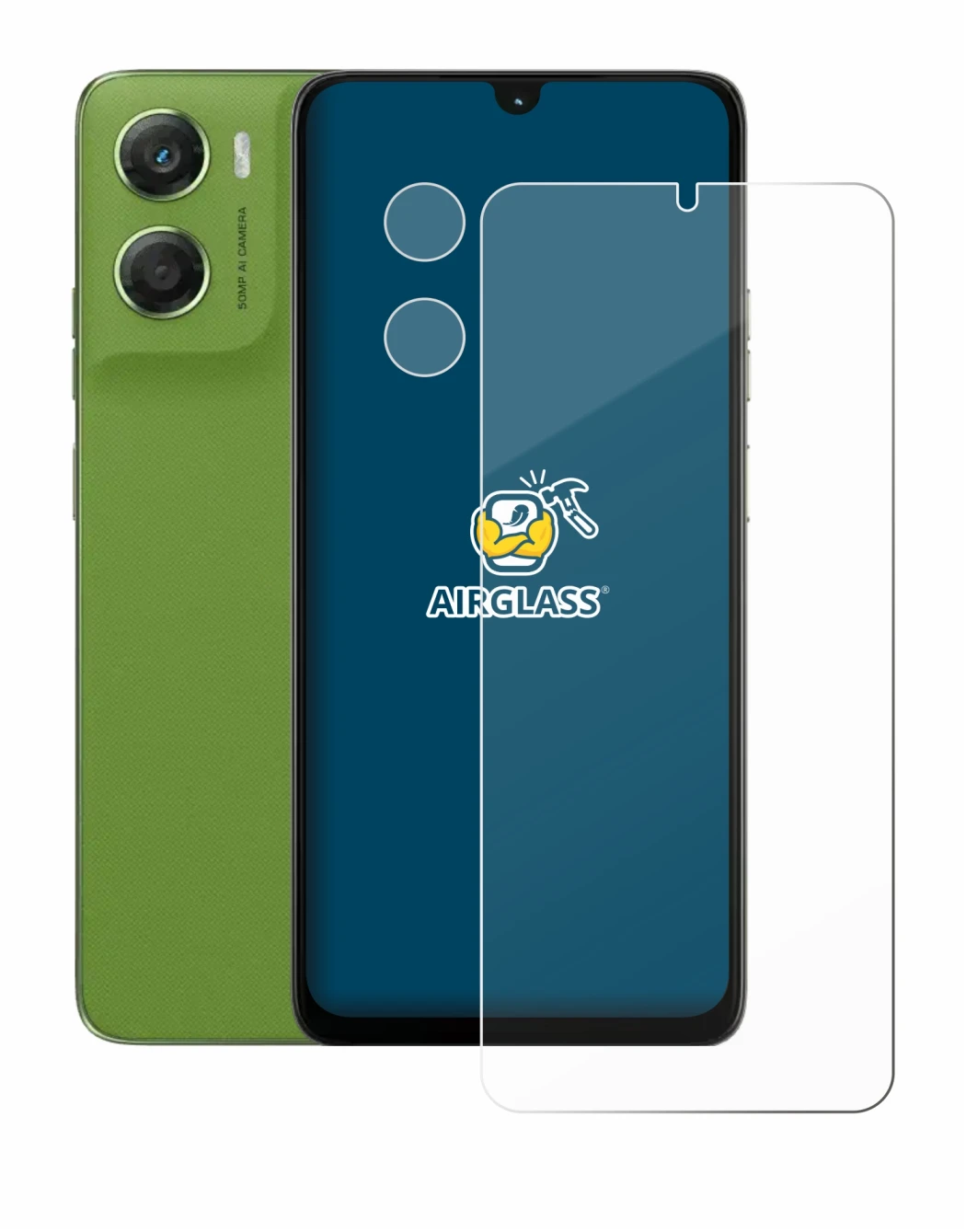 Image de l'appareil Motorola Moto G06 (Avant+Caméra) avec une grande variété de protections d'écran.