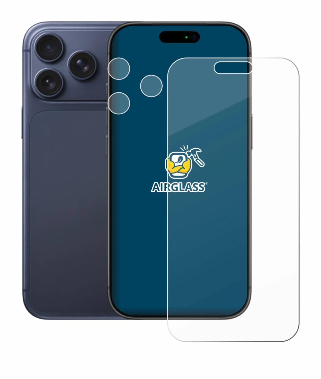 Image de l'appareil Apple iPhone 17 Pro Max (Avant+Caméra) avec une grande variété de protections d'écran.