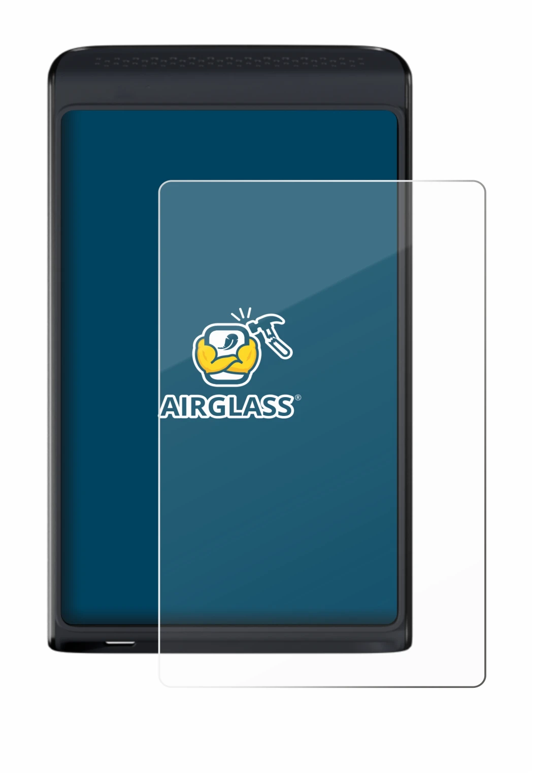 Image de l'appareil Vasco Translator Q1 avec une grande variété de protections d'écran.