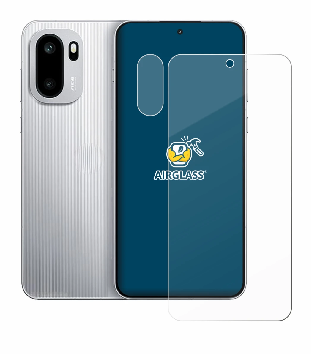 Image de l'appareil OnePlus 15R (Avant+Caméra) avec une grande variété de protections d'écran.