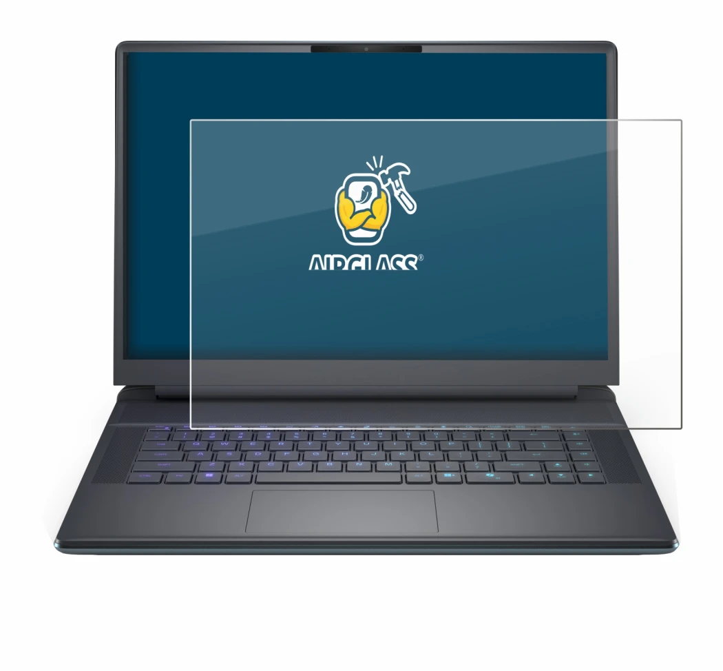 Image de l'appareil Dell Alienware 16 Area-51 avec une grande variété de protections d'écran.