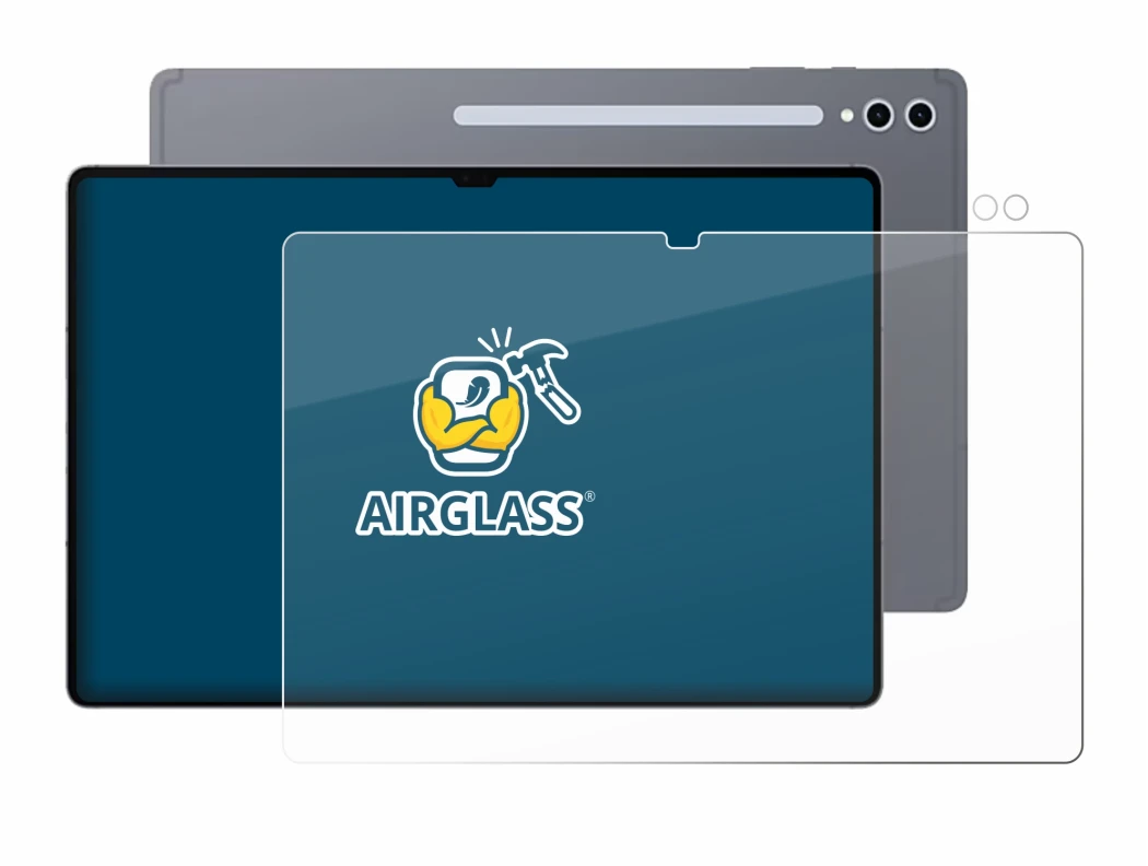 Image de l'appareil Samsung Galaxy Tab S10 Ultra (Avant+Caméra) avec une grande variété de protections d'écran.