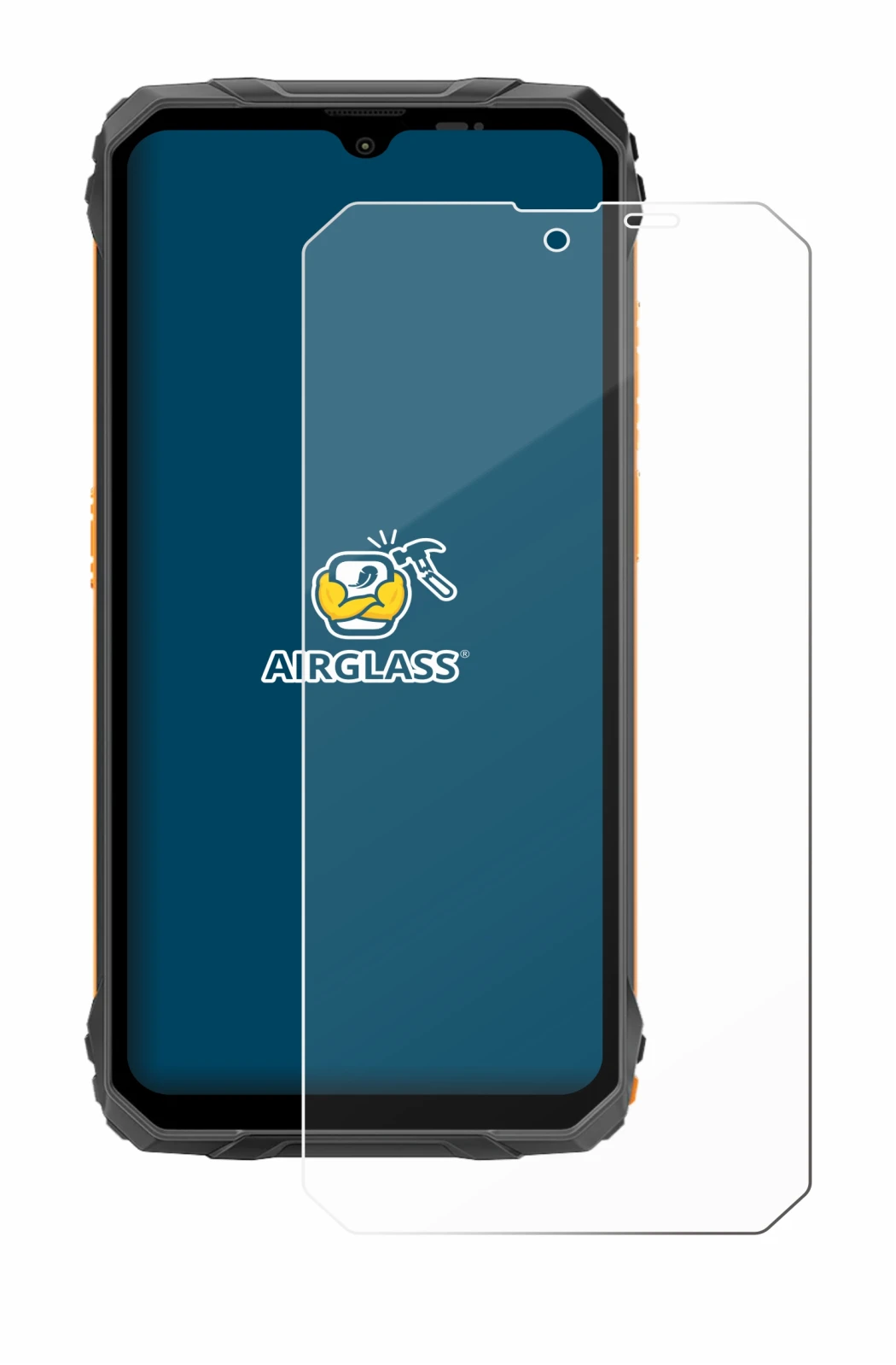 Image de l'appareil Blackview Fort 1 avec une grande variété de protections d'écran.