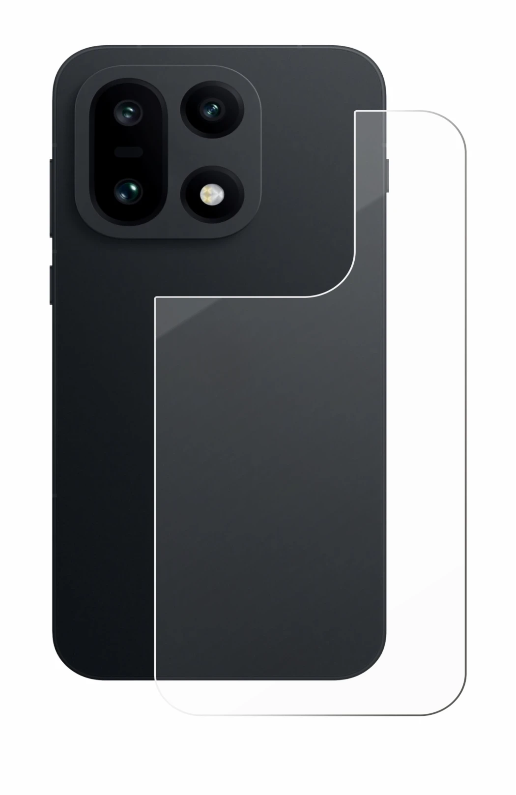 Image de l'appareil OnePlus 15 (Arrière) avec une grande variété de protections d'écran.