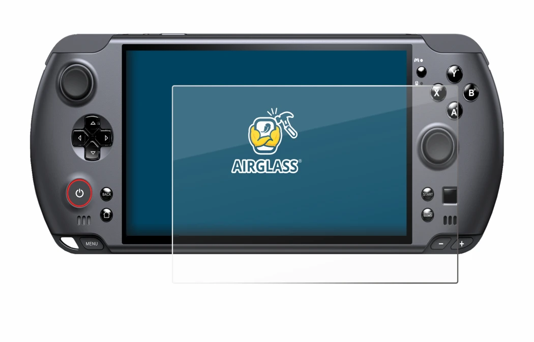 Image de l'appareil GPD Win 5 avec une grande variété de protections d'écran.