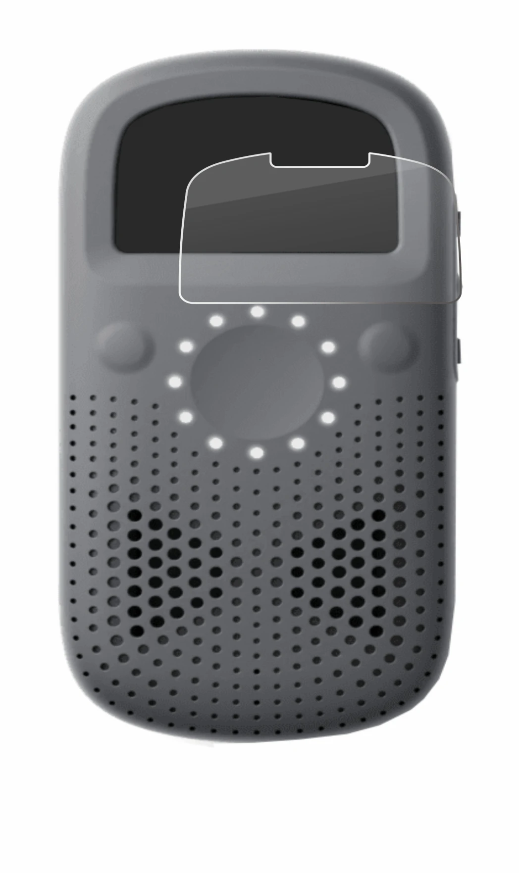 Image de l'appareil Relay X avec une grande variété de protections d'écran.