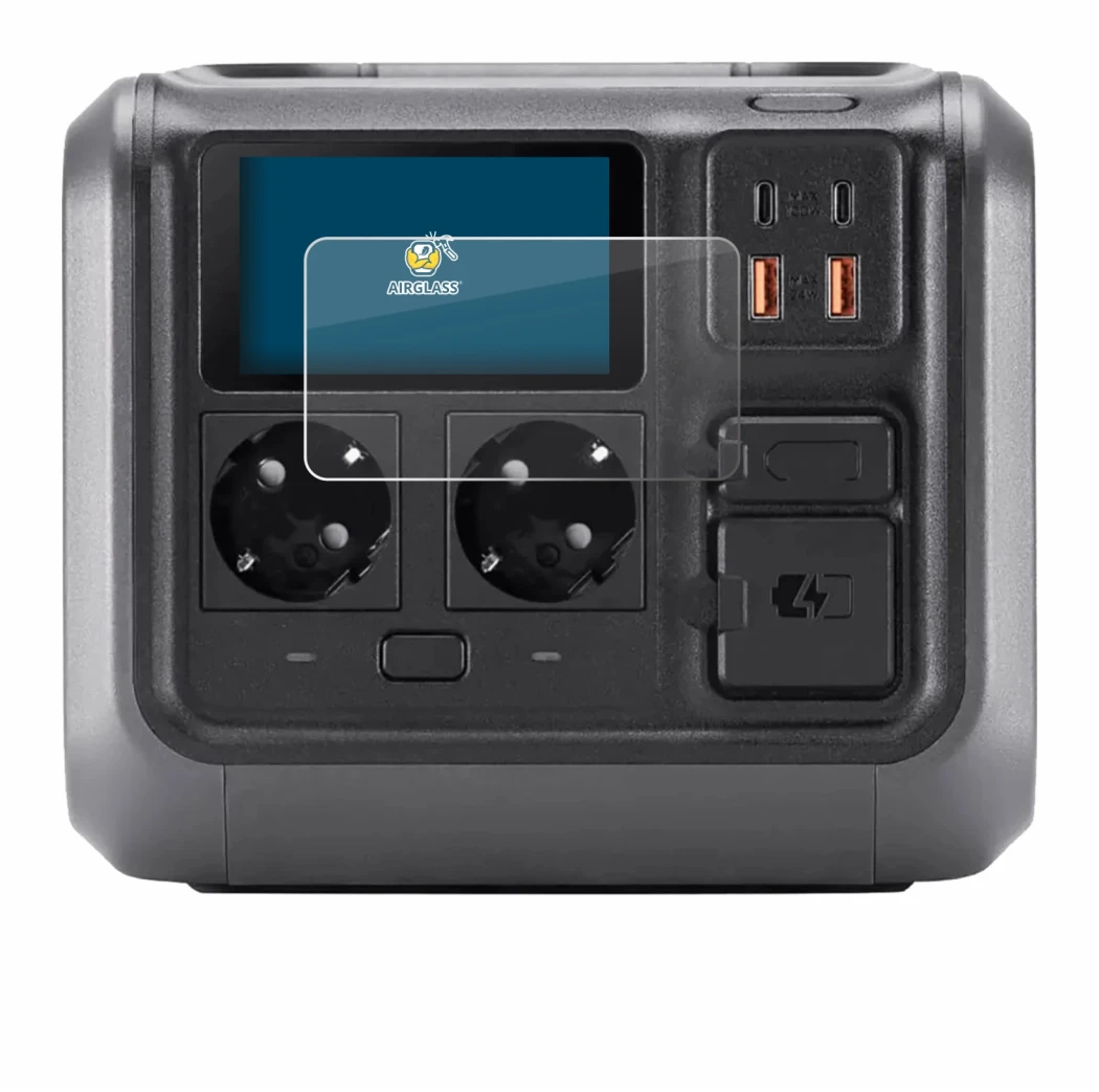 Image de l'appareil DJI Power 500 avec une grande variété de protections d'écran.