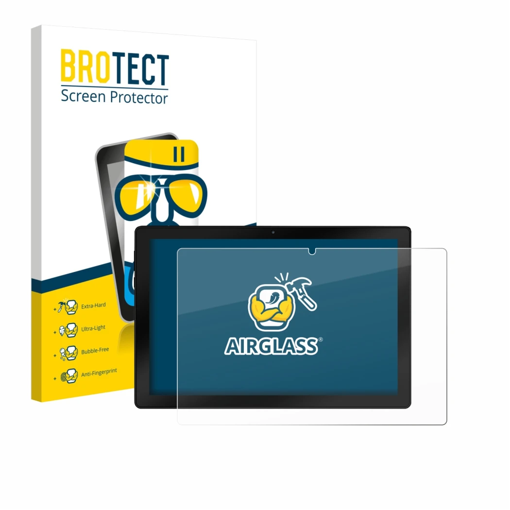 Face avant d’un emballage produit avec le logo de la marque BROTECT. À côté, l’appareil Wqplo WPLA10 est représenté avec la pr