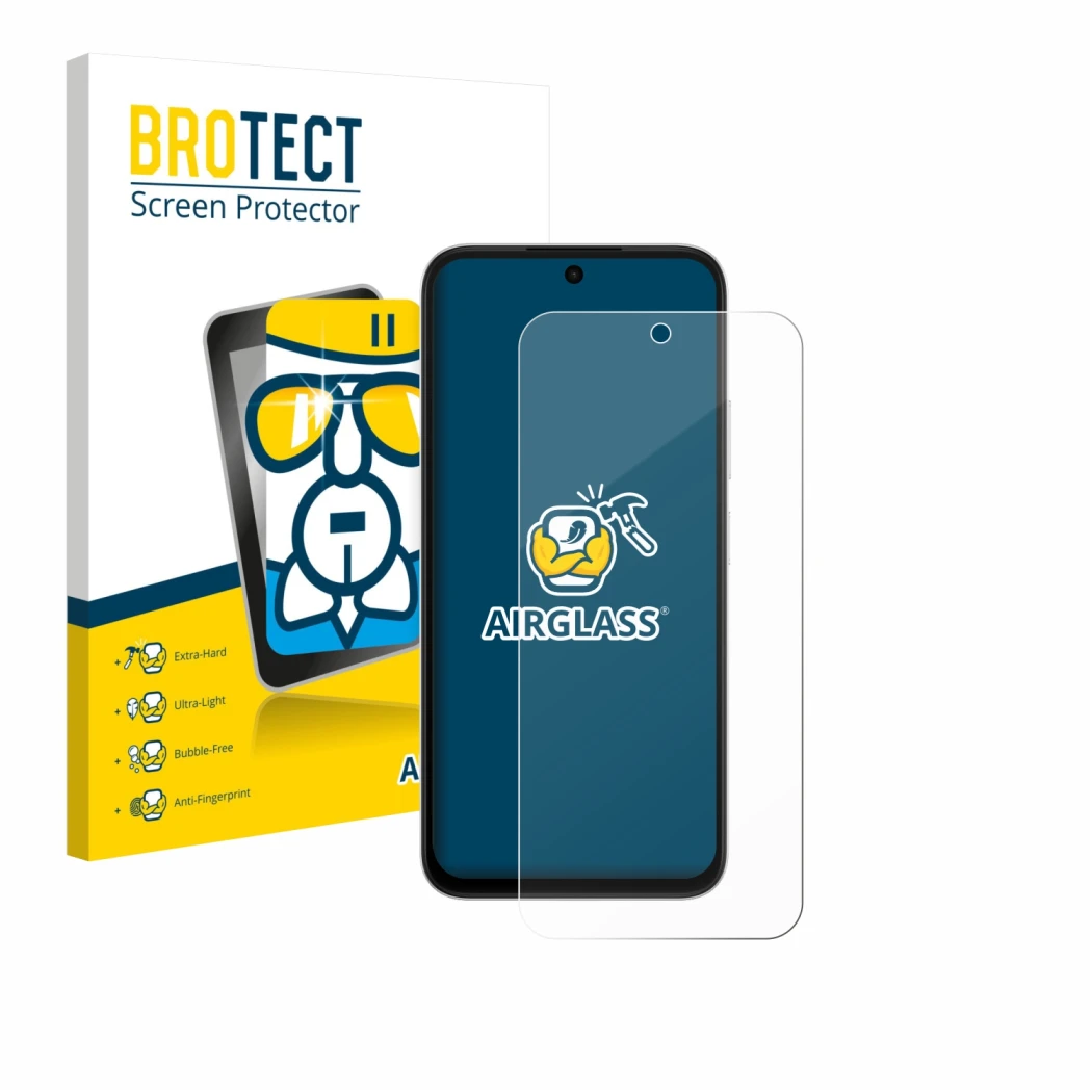 Face avant d’un emballage produit avec le logo de la marque BROTECT. À côté, l’appareil Oppo A6s 4G est représenté avec la pro