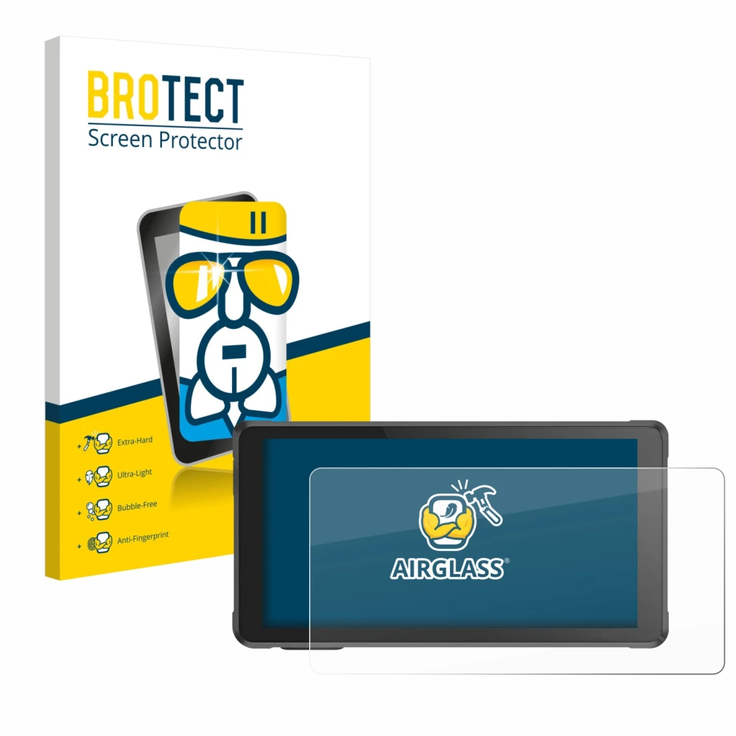 Face avant d’un emballage produit avec le logo de la marque BROTECT. À côté, l’appareil Interphone RideSync est représenté ave