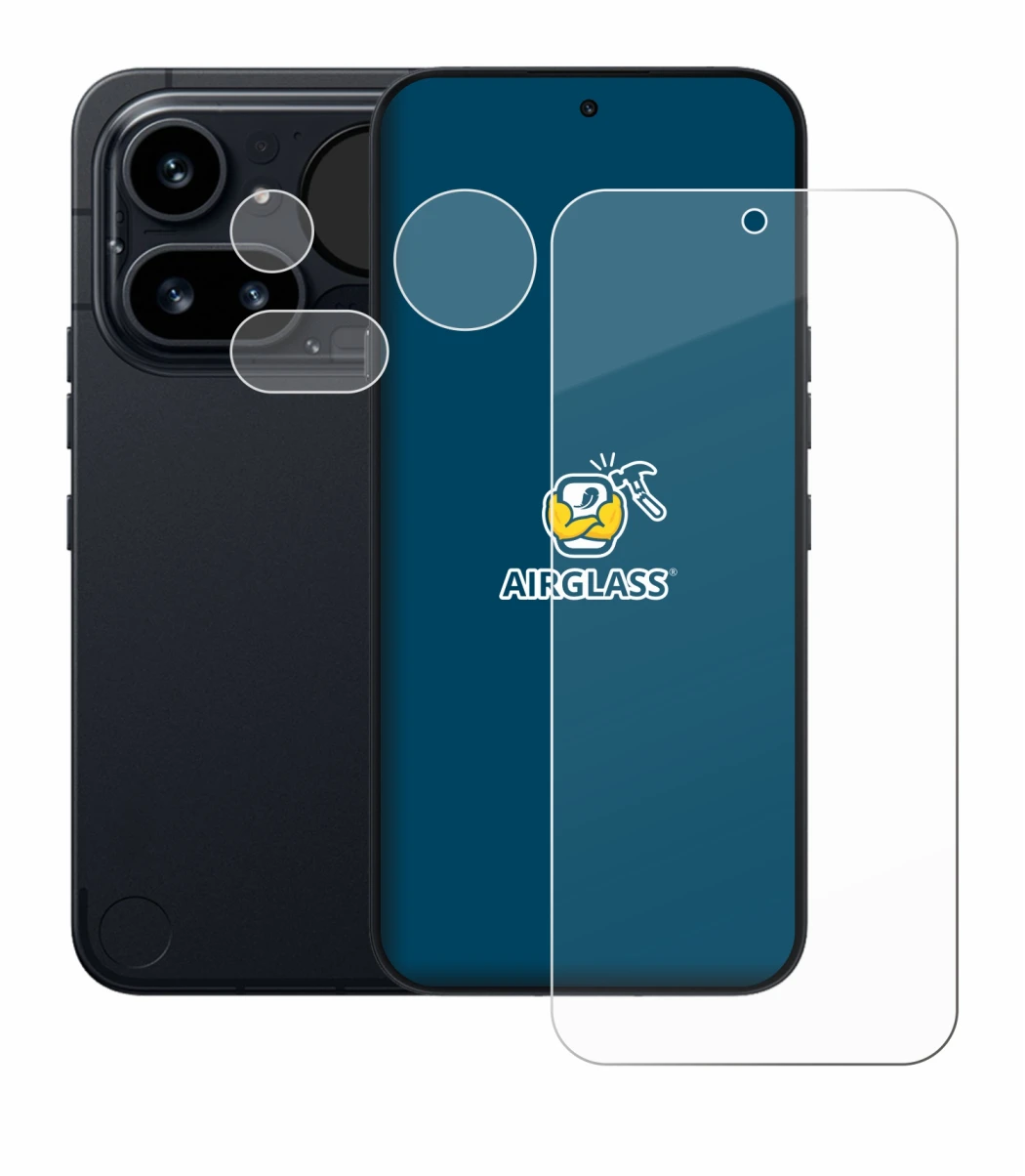 Image de l'appareil Nothing Phone (4a) Pro (Avant+Caméra) avec une grande variété de protections d'écran.