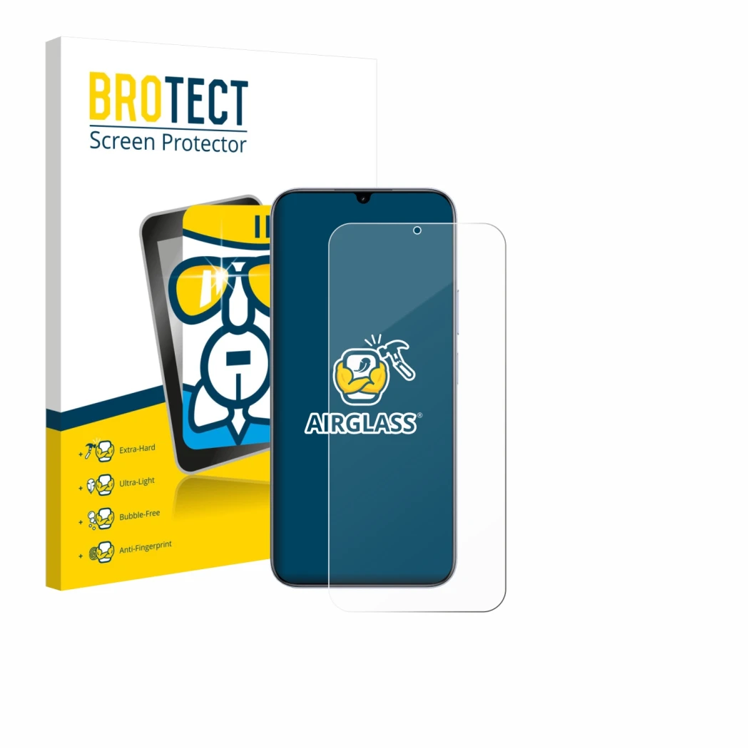 Face avant d’un emballage produit avec le logo de la marque BROTECT. À côté, l’appareil realme C83 5G est représenté avec la p