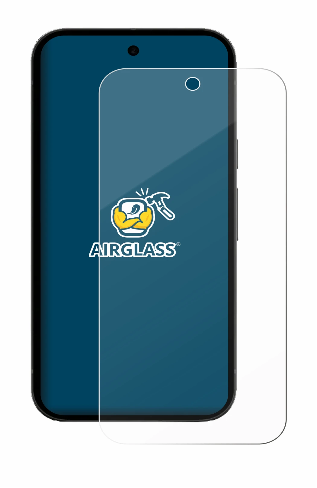 Image de l'appareil Google Pixel 10a (case-friendly) avec une grande variété de protections d'écran.