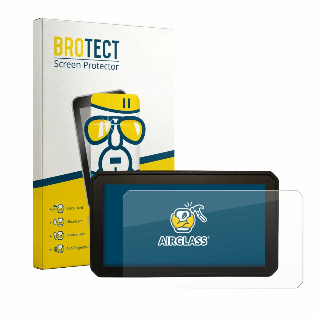 Face avant d’un emballage produit avec le logo de la marque BROTECT. À côté, l’appareil Interphone Sync55B est représenté avec