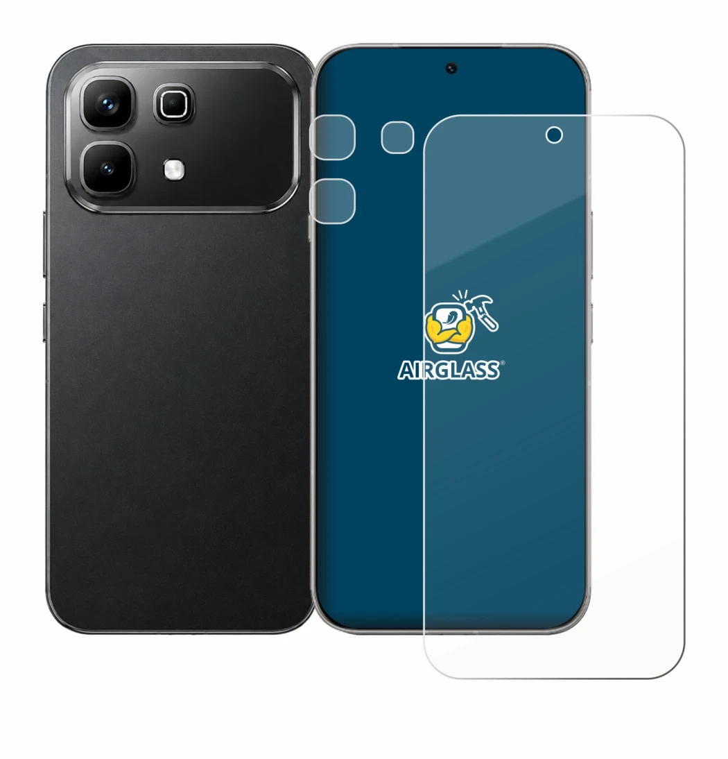Image de l'appareil Infinix Note 60 (Avant+Caméra) avec une grande variété de protections d'écran.
