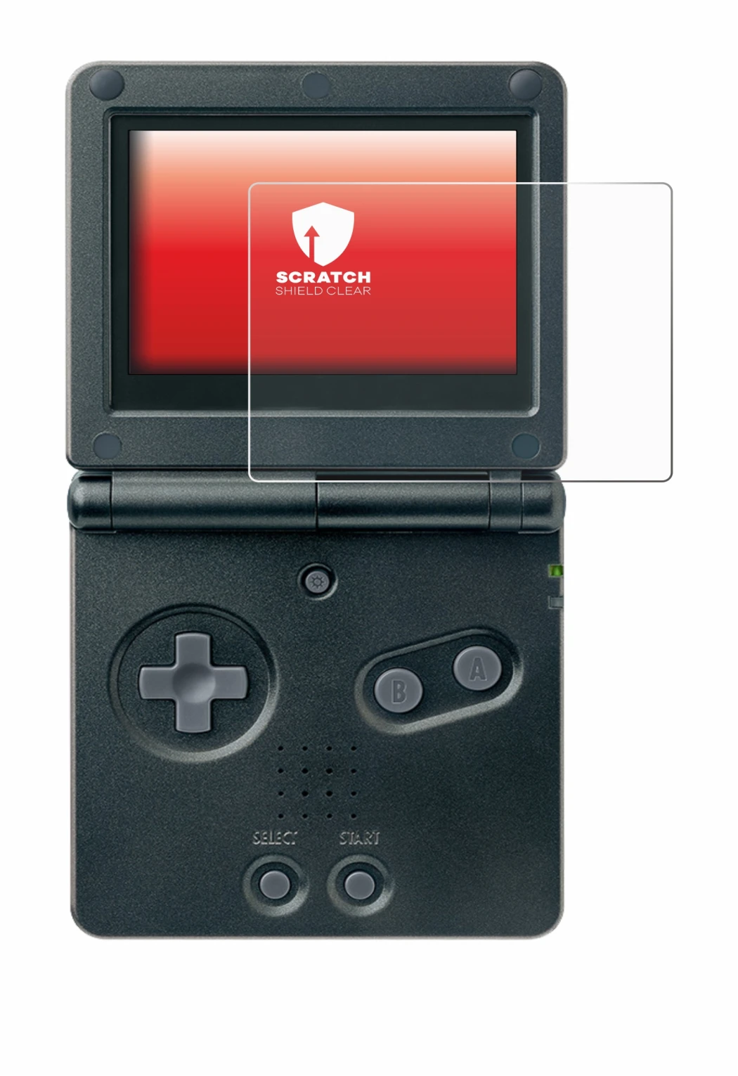 Image de l'appareil Nintendo Gameboy Advance GBA SP avec une grande variété de protections d'écran.