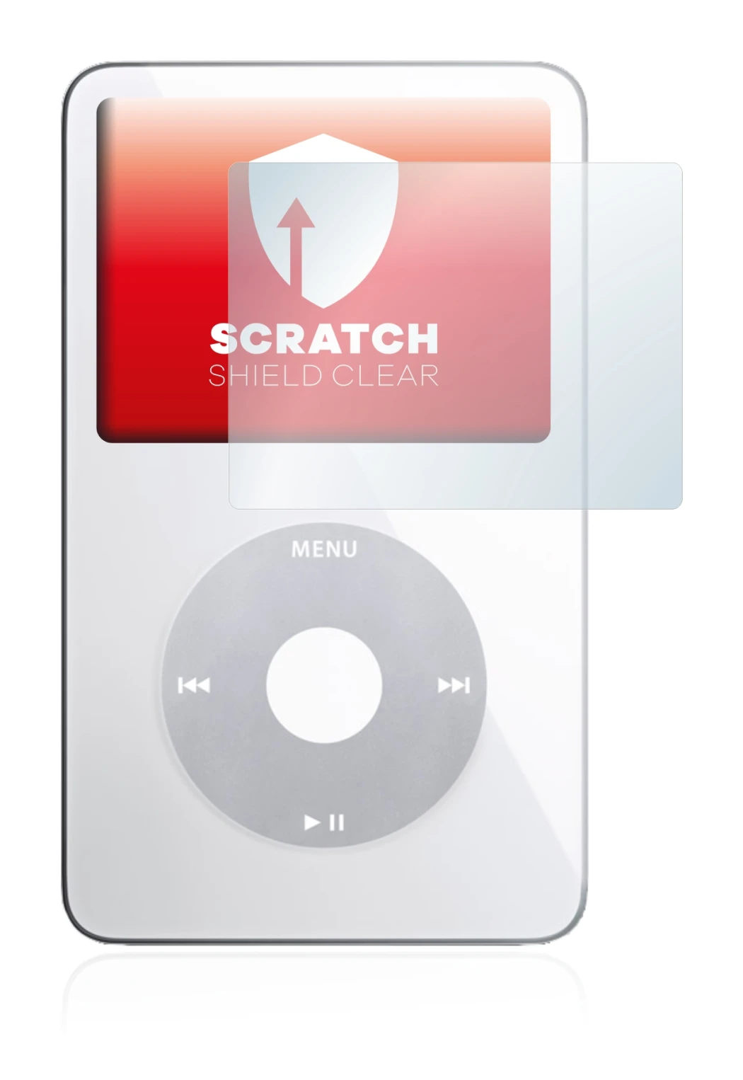 Image de l'appareil Apple iPod classic video Display (5ème Gen.) avec une grande variété de protections d'écran.