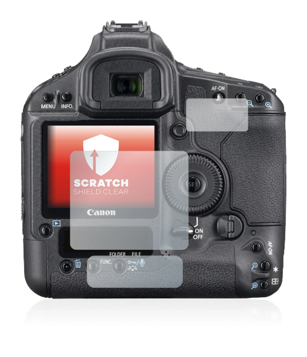 Image de l'appareil Canon EOS 1Ds Mark III avec une grande variété de protections d'écran.