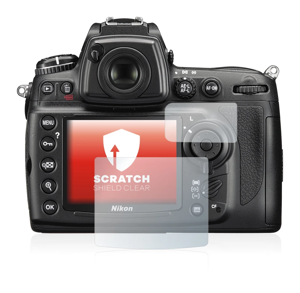 Image de l'appareil Nikon D700 avec une grande variété de protections d'écran.