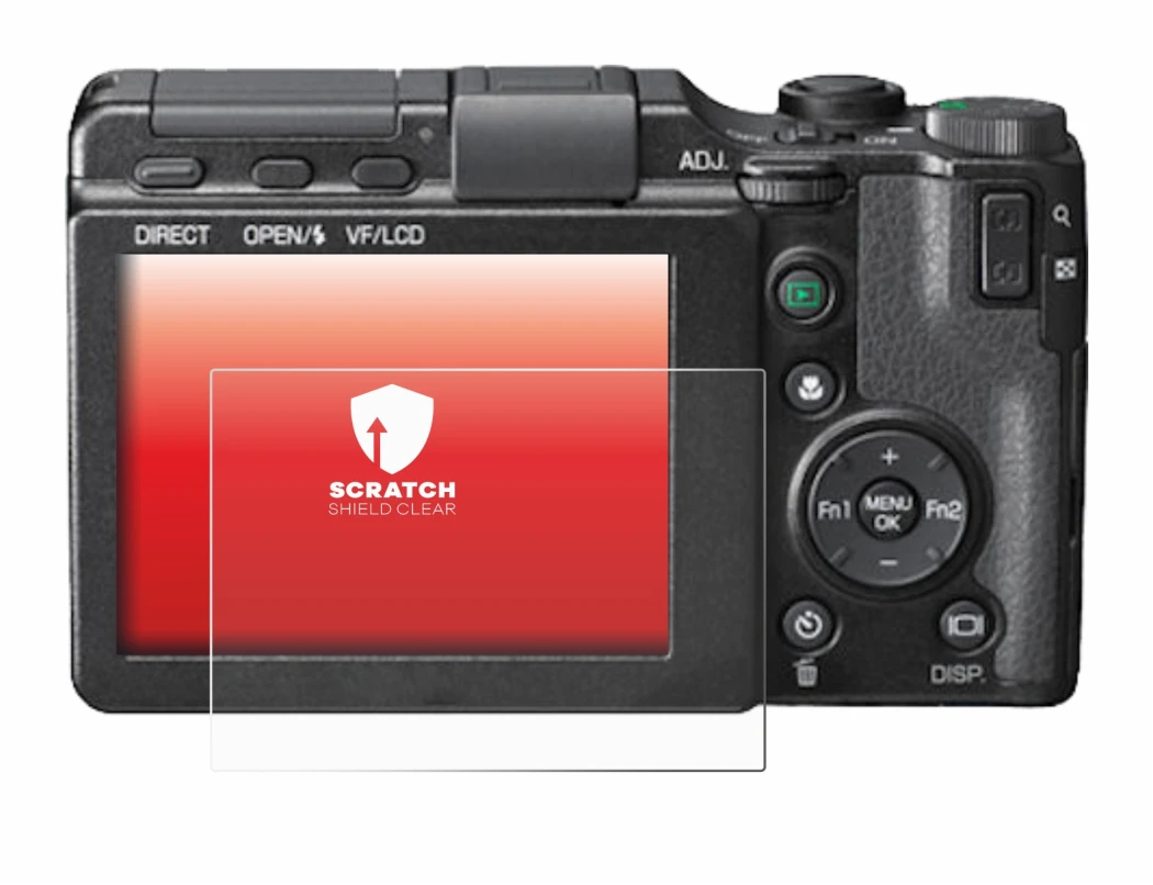 Image de l'appareil Ricoh GXR avec une grande variété de protections d'écran.