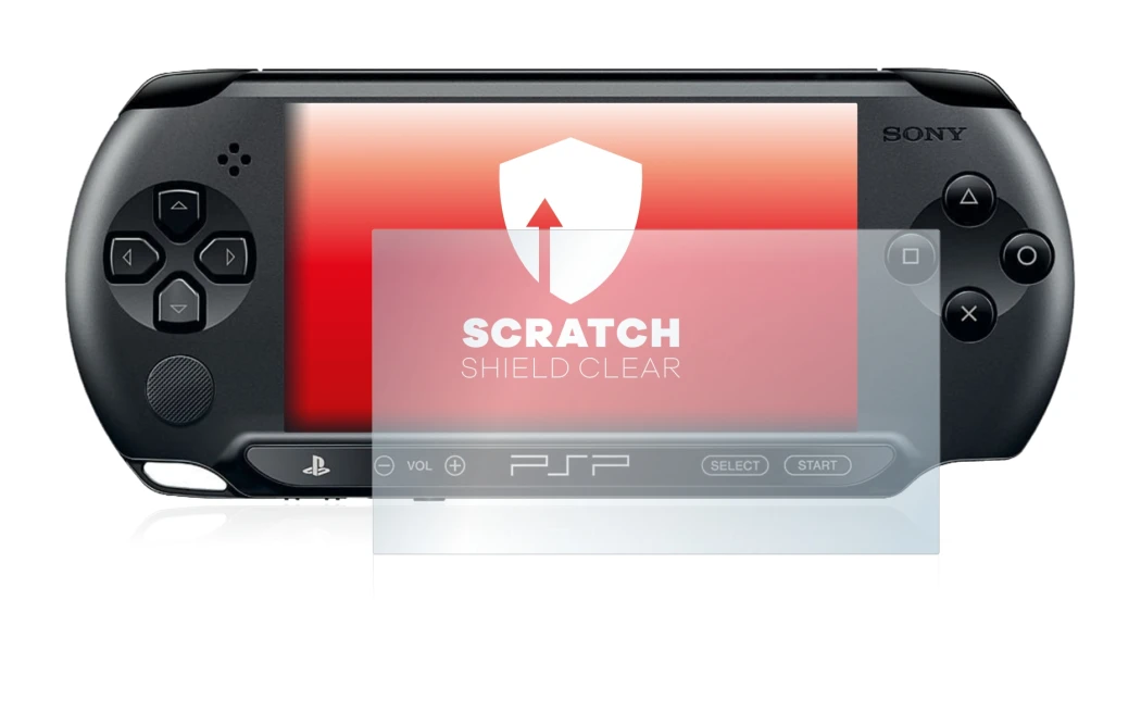 Image de l'appareil Sony PSP Street E1004 avec une grande variété de protections d'écran.