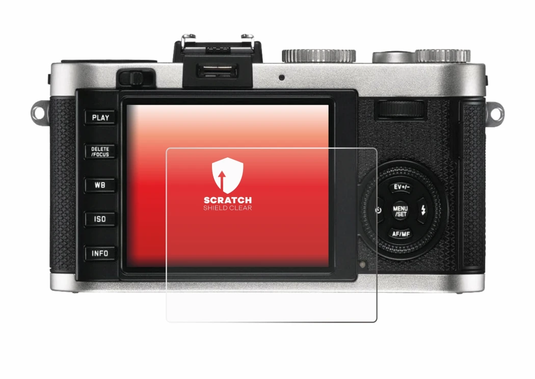 Image de l'appareil Leica X2 avec une grande variété de protections d'écran.