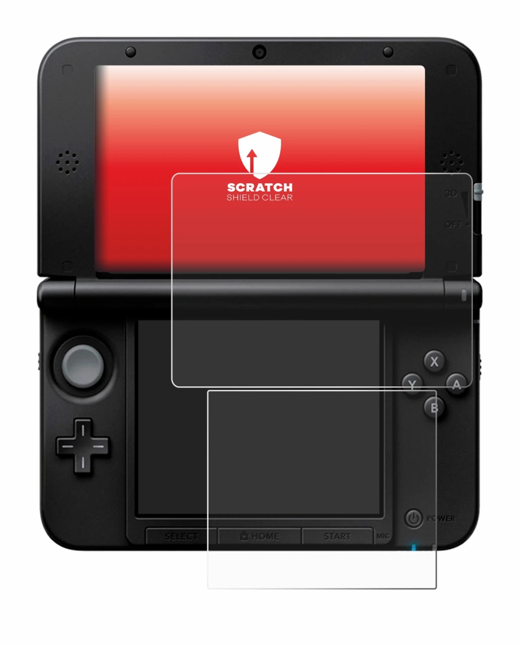 Image de l'appareil Nintendo 3DS XL SPM7800 avec une grande variété de protections d'écran.