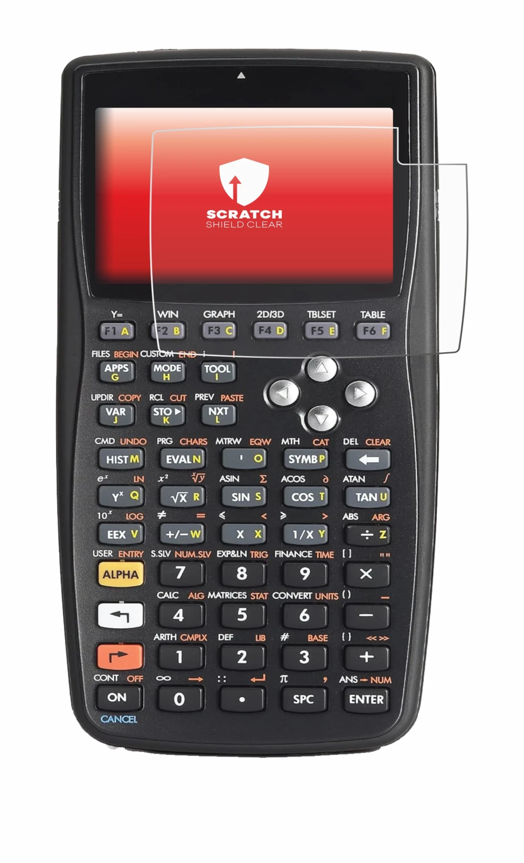 Image de l'appareil HP 50g F2229AA#UUZ avec une grande variété de protections d'écran.