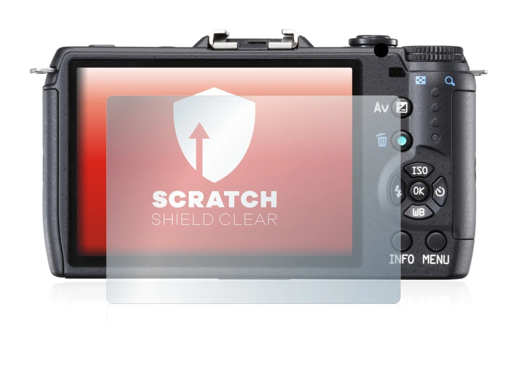 Image de l'appareil Pentax Q10 avec une grande variété de protections d'écran.