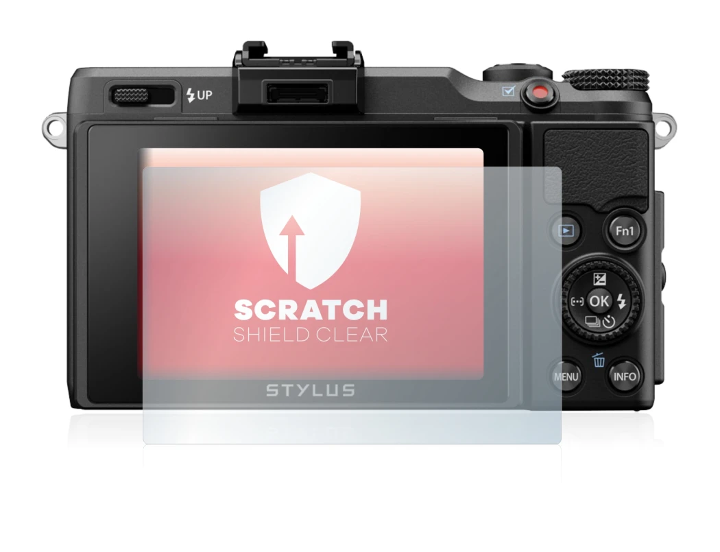 Image de l'appareil Olympus Stylus XZ-2 avec une grande variété de protections d'écran.