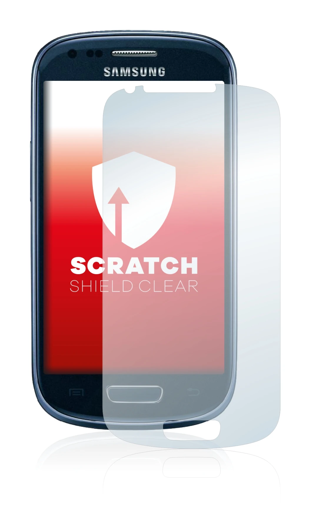 Image de l'appareil Samsung Galaxy S3 Mini I8190 avec une grande variété de protections d'écran.