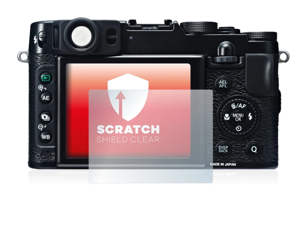 Image de l'appareil Fujifilm X20 avec une grande variété de protections d'écran.