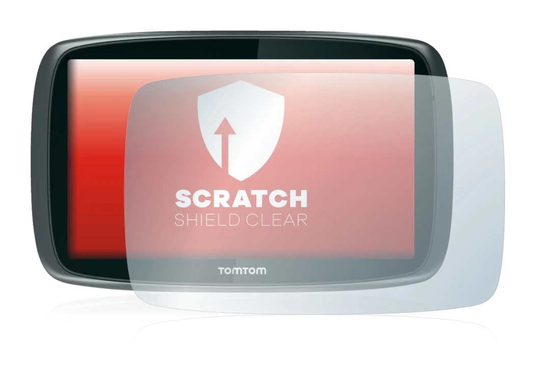 Image de l'appareil TomTom GO 6000 avec une grande variété de protections d'écran.