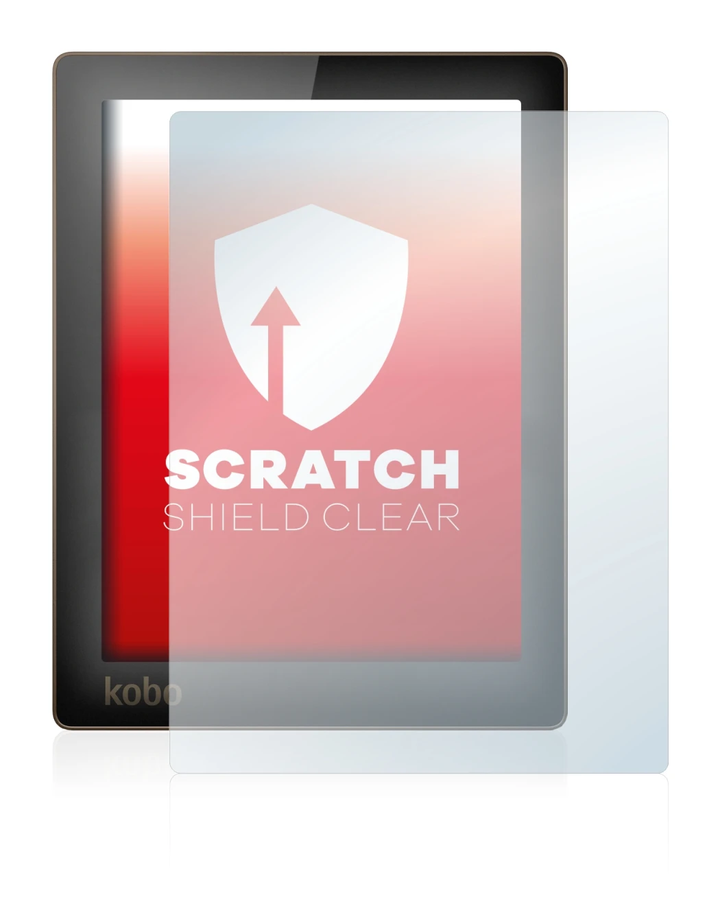 Image de l'appareil Kobo Aura avec une grande variété de protections d'écran.