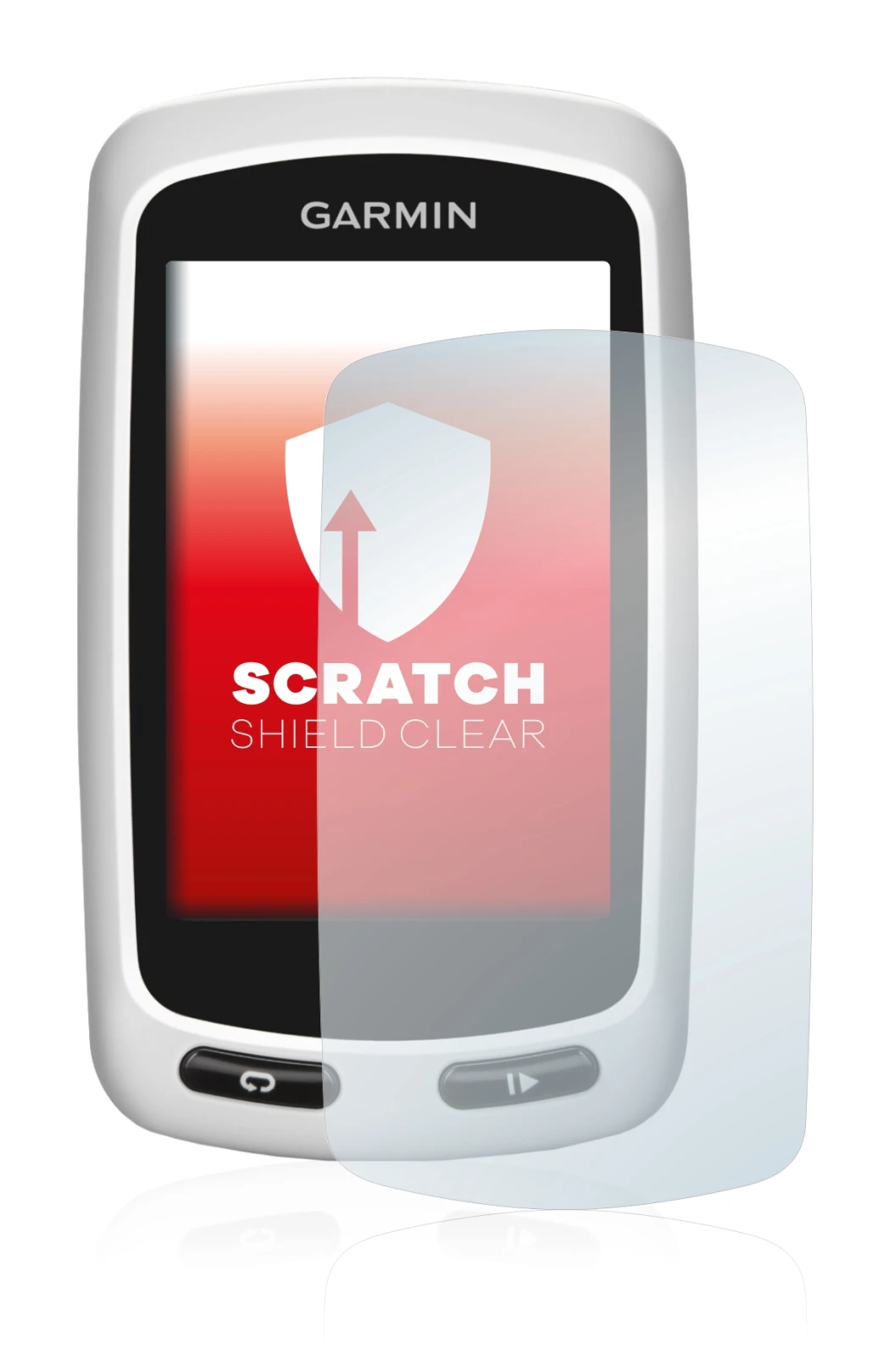 Image de l'appareil Garmin Edge Touring Plus avec une grande variété de protections d'écran.