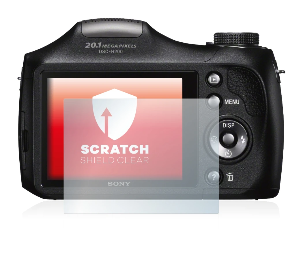 Image de l'appareil Sony Cyber-Shot DSC-H300 avec une grande variété de protections d'écran.