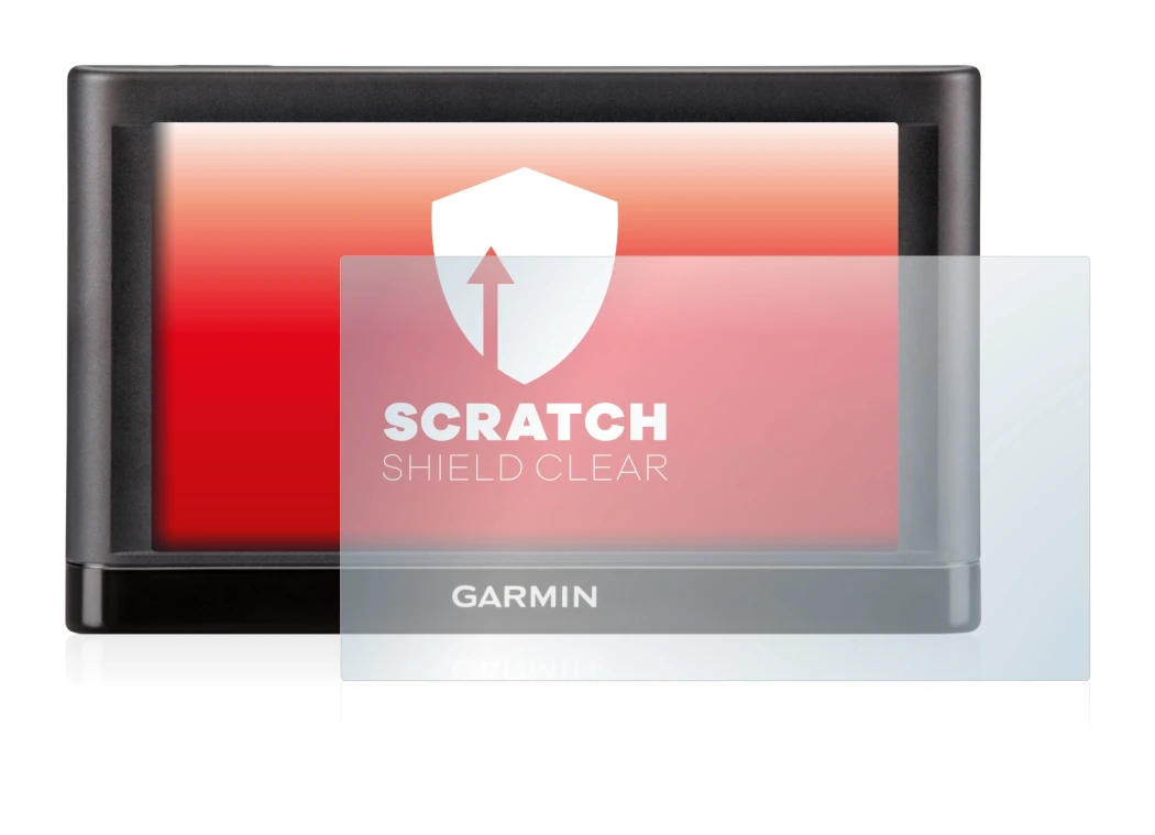 Image de l'appareil Garmin nüvi 55LT avec une grande variété de protections d'écran.