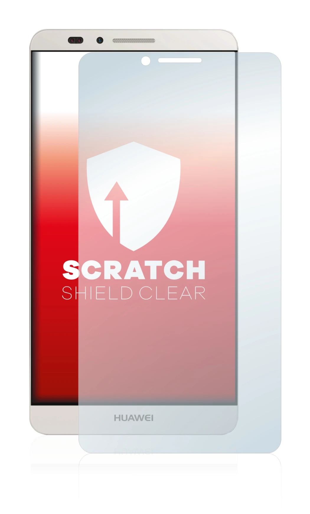 Image de l'appareil Huawei Ascend Mate 7 avec une grande variété de protections d'écran.