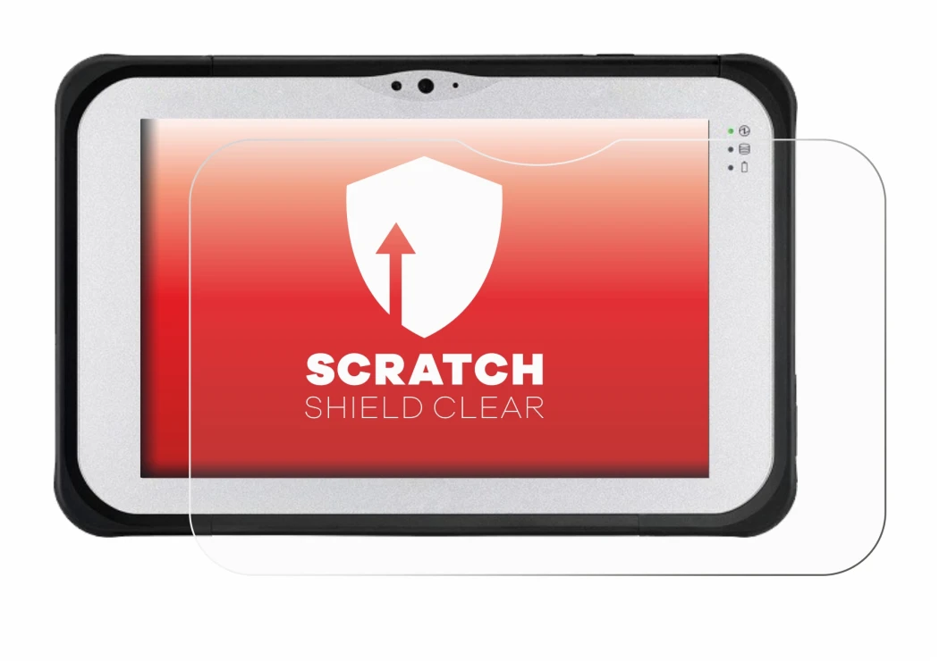 Image de l'appareil Panasonic Toughpad FZ-M1 avec une grande variété de protections d'écran.